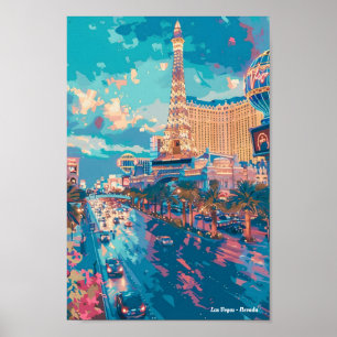 Poster Viagens vintage Las Vegas Nevada USA