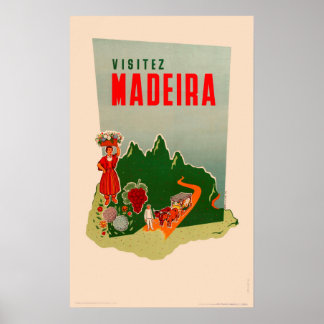 Poster Viagens vintage - Madeira