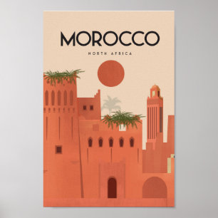 poster viagens vintage Marrocos