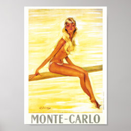 Poster Viagens vintage - Monte-Carlo - Mônaco