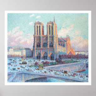 Poster Viagens vintage Notre Dame de Paris