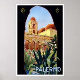 Poster viagens vintage "Palermo"