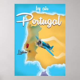 Pôster Viagens vintage Portugal