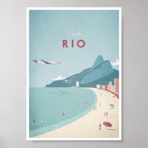 Pôster Viagens vintage Rio