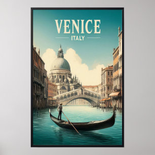 Poster Viagens vintage Veneza Itália