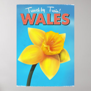 Pôster Viagens vintage Wales