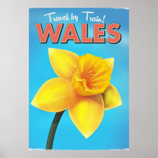 Pôster Viagens vintage Wales (Frente)