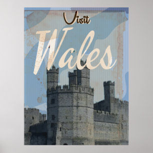 Pôster Viagens vintage Wales