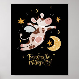 Poster viajando pelo caminho leitoso