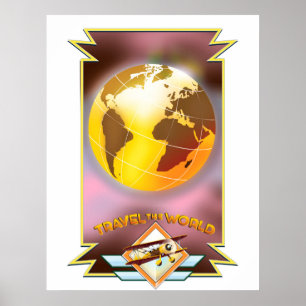 Poster Viajando pelo Globo Áureo Mundial