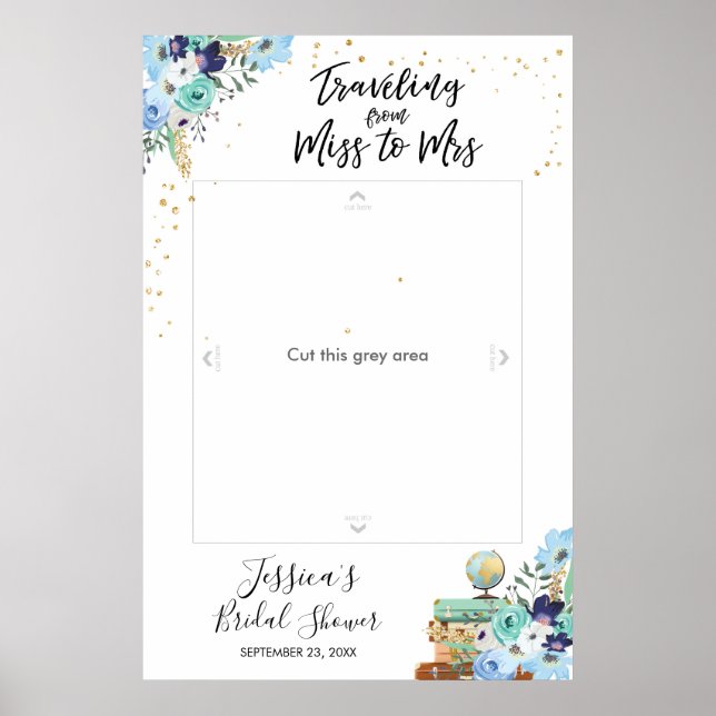 Poster Viajando senhorita para a Sra. Foto Prop Booth Fra (Frente)