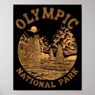 Poster Viajante Amante da Natureza do Parque Nacional Olí