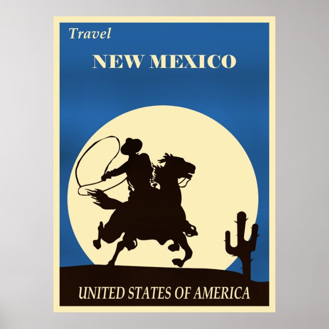 Poster Viajar Novo México (Frente)