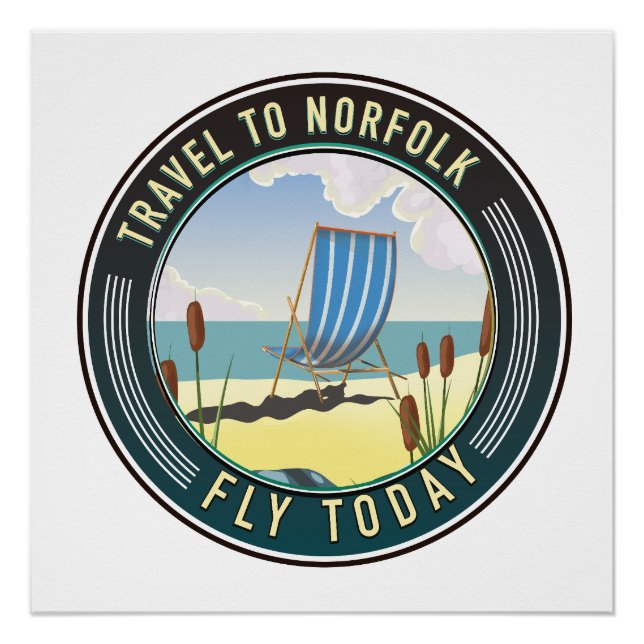 Pôster Viaje para Norfolk - Voar hoje (Frente)