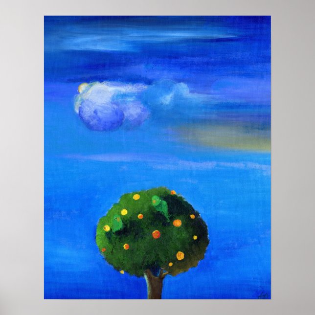 Pôster Vias prateadas sobre a laranja 2012 (Frente)