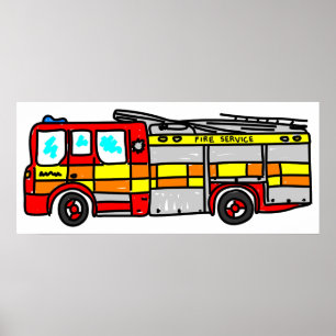 Poster Viatura de incêndio
