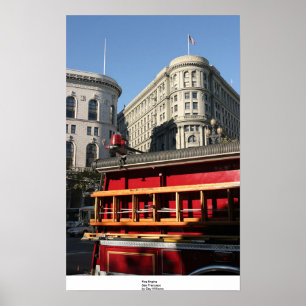 Pôster Viatura de incêndio, San Francisco