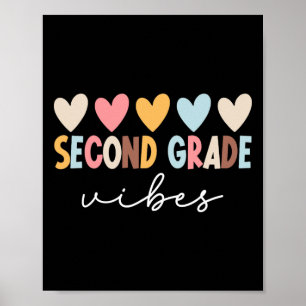 Poster Vibes da 2ª Série Primeiro Dia de Escola Boas-vind