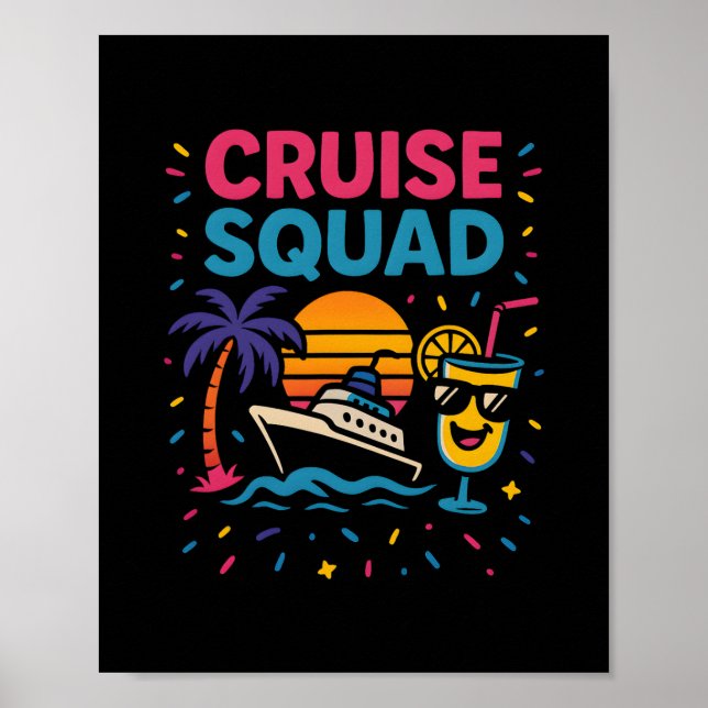 Poster Vibes de Férias da Equipe de Cruzeiro (Frente)