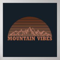 vibes de montanha ao ar livre vintage retrô pôr do