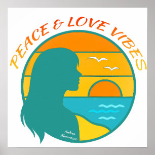 Poster Vibes de Paz & Amor