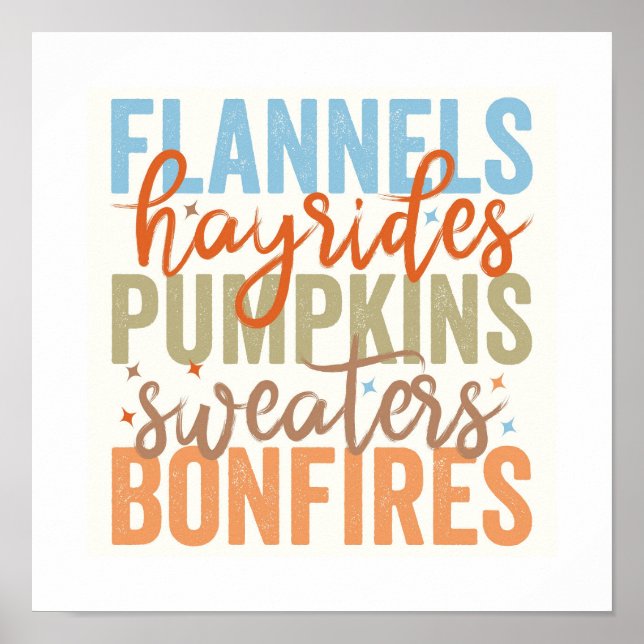 Poster Vibes de queda divertida (Frente)