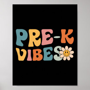 Poster Vibes - Equipe Pré-Jardim De Infância - Retro 1rua
