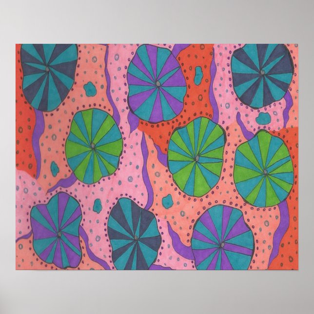 Poster Vibes Funky Retro (Frente)