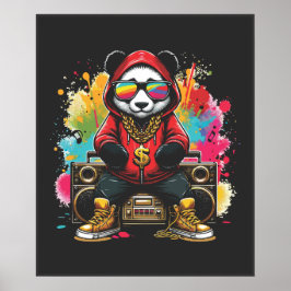 Poster Vibes Musicais Funky Panda