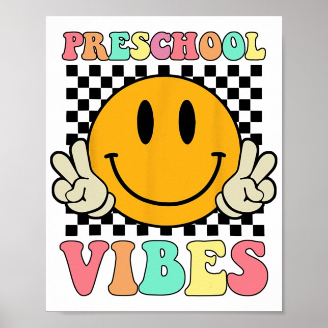 Poster Vibes Retro Professor Aluno No Último Dia Da Escol (Frente)