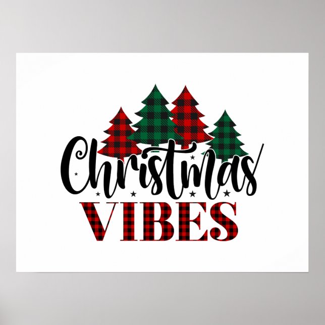 Poster Víblias de Natal da Xadrez de Buffalo (Frente)