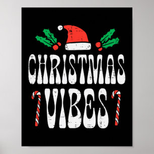 Poster Víblias de Natal Retro Vintage Groovy Xmas Men Wom