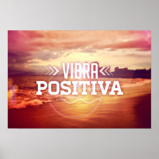 Poster Vibra Positiva - texto víbora positivo