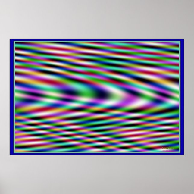 Poster Vibrações Coloridas (Frente)