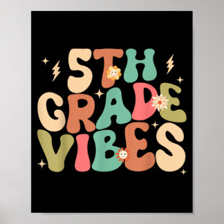 Poster Vibrações da 5ª Série Groovy de Volta à Escola