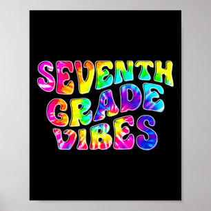 Poster Vibrações da 7ª Série Tie Dye Primeiro Dia de Ck p