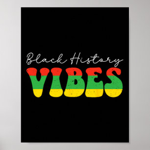 Poster Vibrações da História Negra Mês da História Negra 