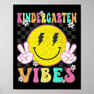 Poster Vibrações de Jardim de Infância Rosto Sorridente D