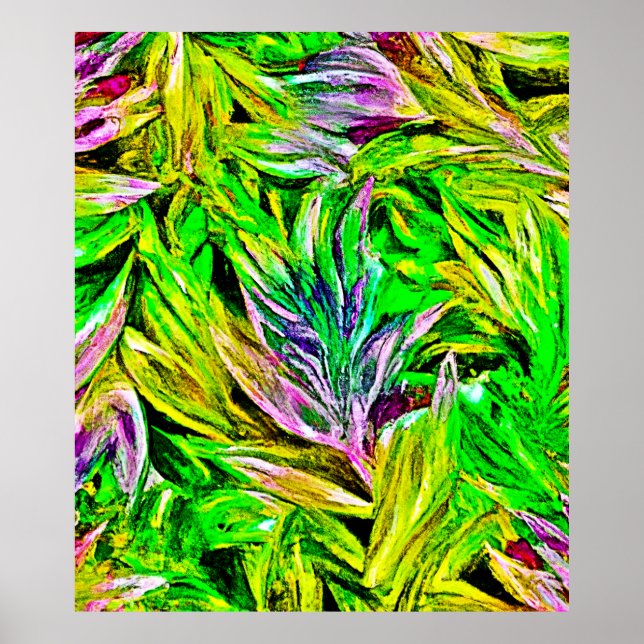 Poster Vibrações de Plantas Design (Frente)
