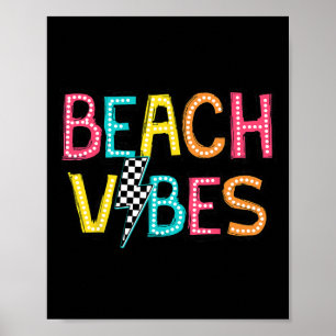 Poster Vibrações de Praia Olá Meninas Mulheres Adolescent