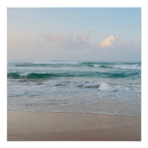 Pôster Vibrações de Verão   Monograma Ombre Praia Sol & A