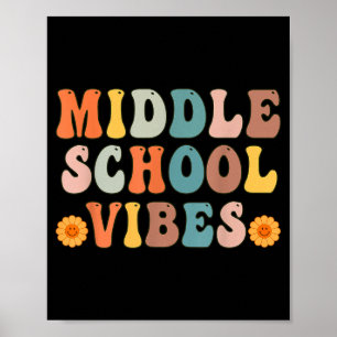 Poster Vibrações do Ensino Médio Camiseta do Primeiro Dia