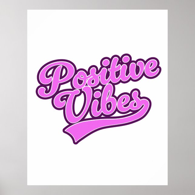 Poster Vibrações Positivas (Frente)