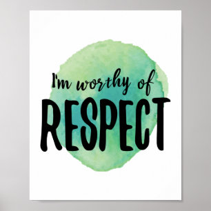 Poster vibrações positivas afirmações pelo amor próp