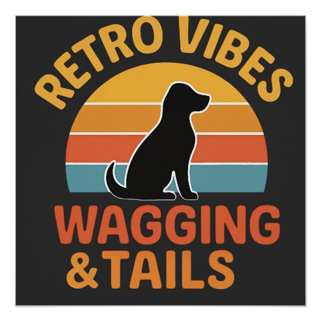 Pôster Vibrações Retrô, Abanando & Rabos (Frente)