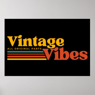 POSTER VIBRAÇÕES RETRÔ TODAS AS PEÇAS ORIGINAIS