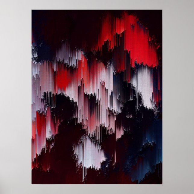 Poster Vibrant Abstract Pattern Wall Art (Frente)
