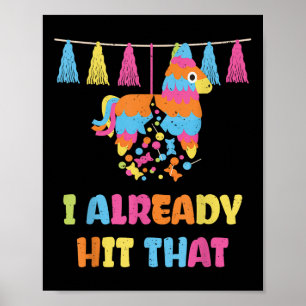 Poster Vibrant Cinco De Mayo Piñata - Eu Já Acertei Naque