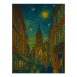 Pôster Vibrant City Views 