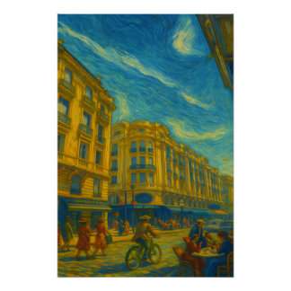 Pôster Vibrant City Views